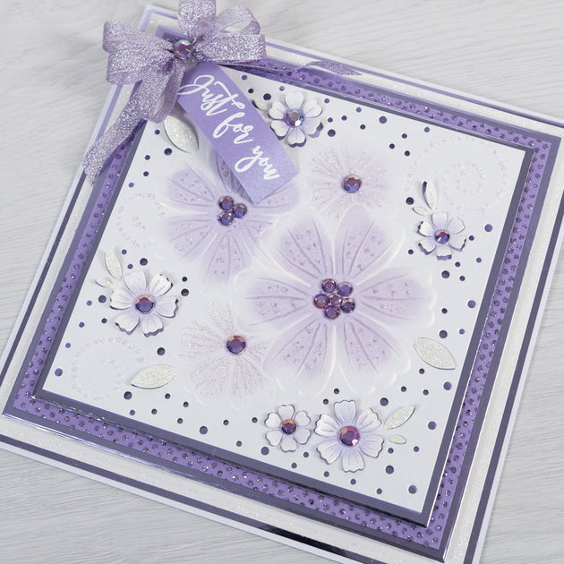 Chloes Creative Cards 6x6 Blossoming Medley 3d Cut And Emboss Folder 