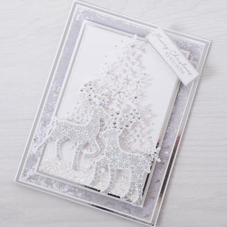 YouTube - Snowflake Tree and Reindeer Couple Cardmaking Project