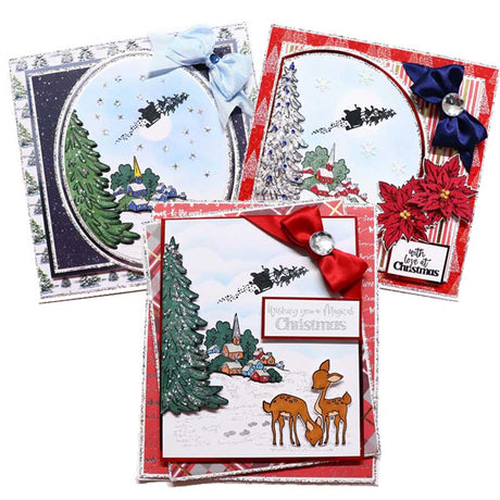 1 stamp - 3 ways! Trio of projects using the limited edition Christmas Village stamp set