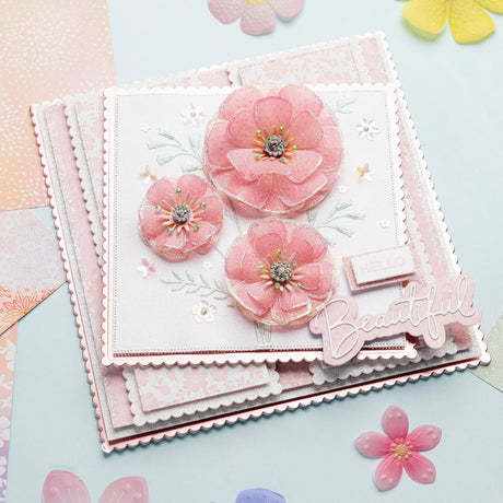 Hello Beautiful - Flower Builder Collection Card Tutorial