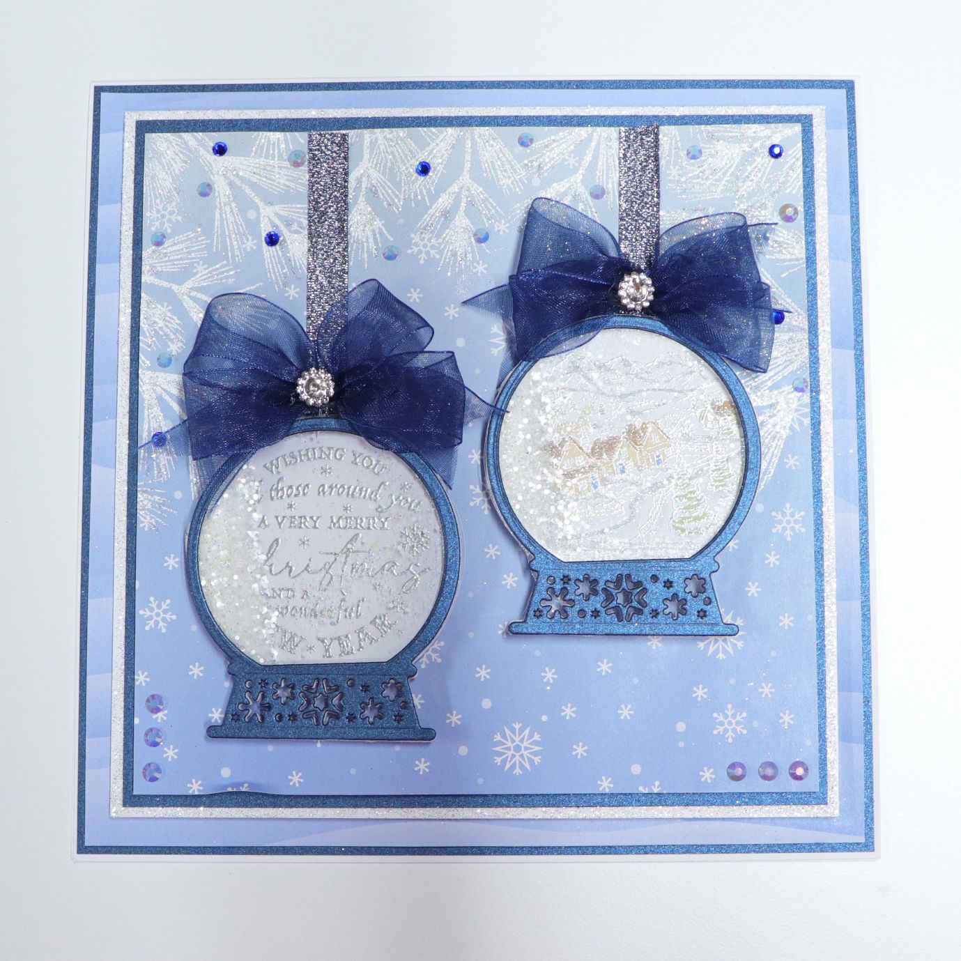 Hanging Snow Globe - Box Kit Issue 16 Limited Edition Stamp Card Tutorial