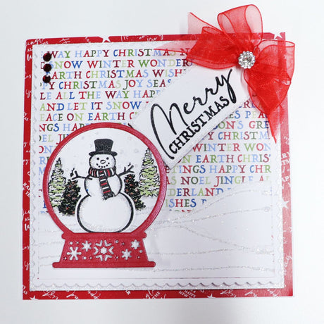 Snowman Snow Globe - Box Kit 16 Limited-Edition Stamp Card Tutorial