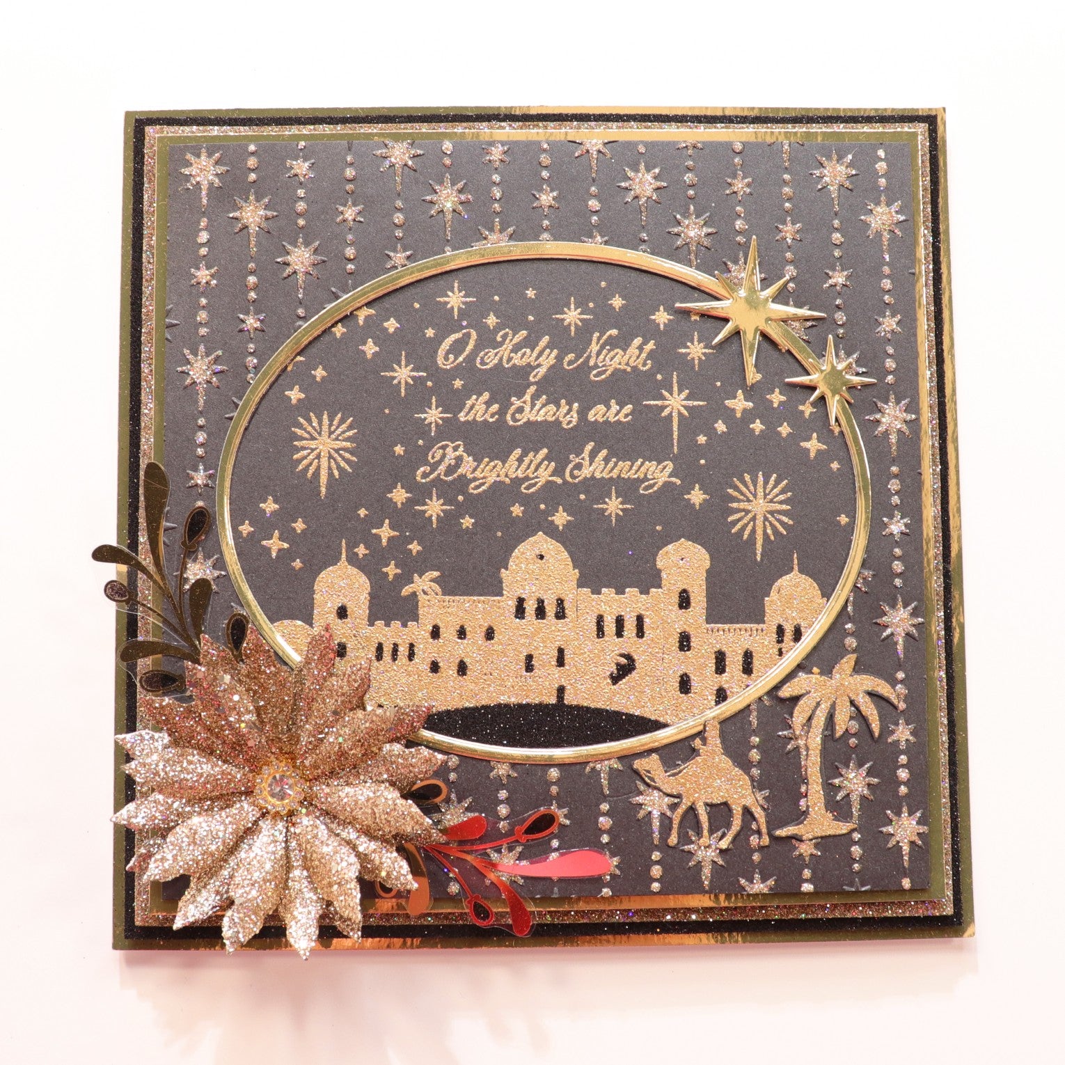 Glitzy Bethlehem Scene - Christmas Angel Card Tutorial