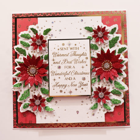 Sparkly Red Poinsettia - Winter Wonderland Card Tutorial