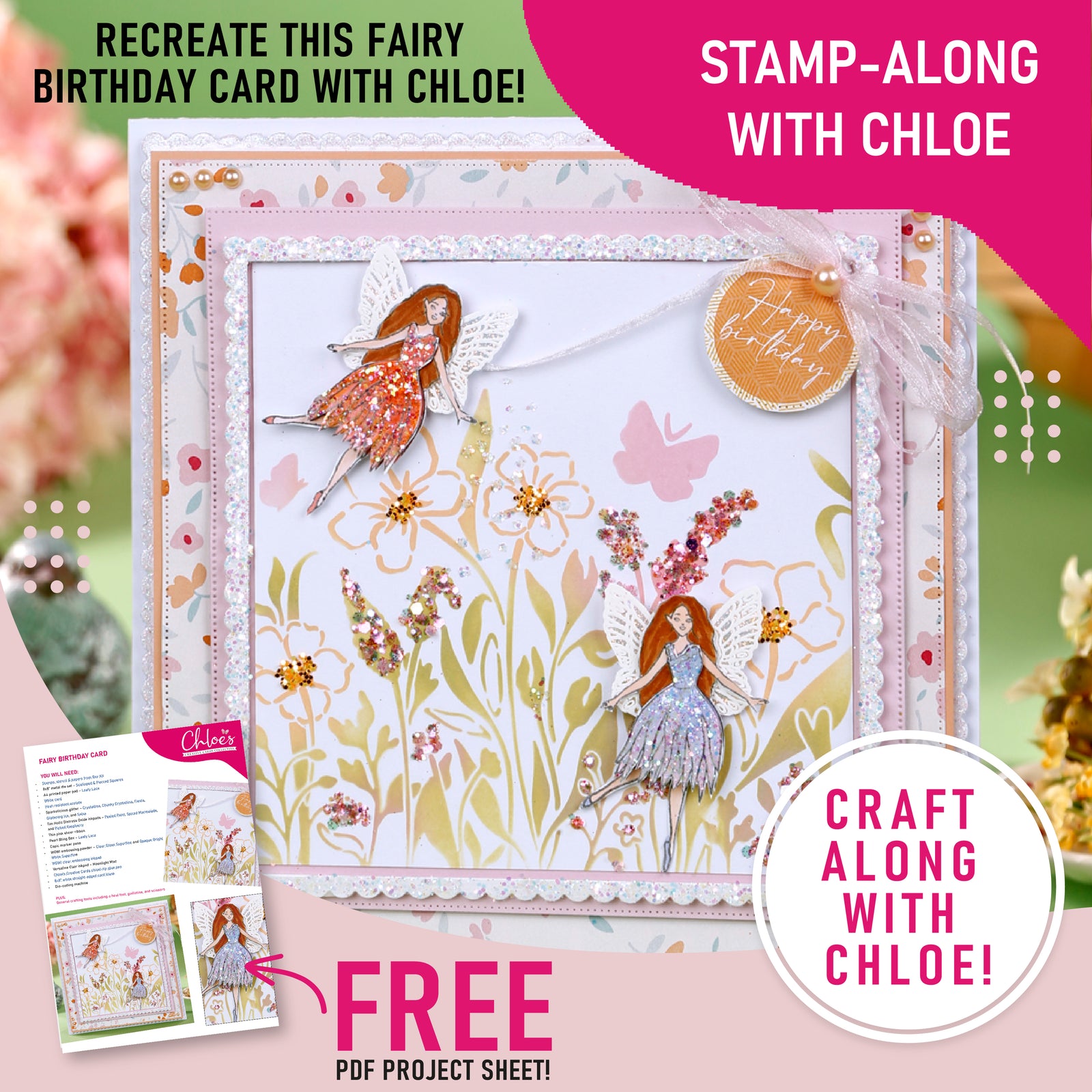 Chloe's Creative Cards Collection - Issue 15 - Stamp-along Card Tutorial