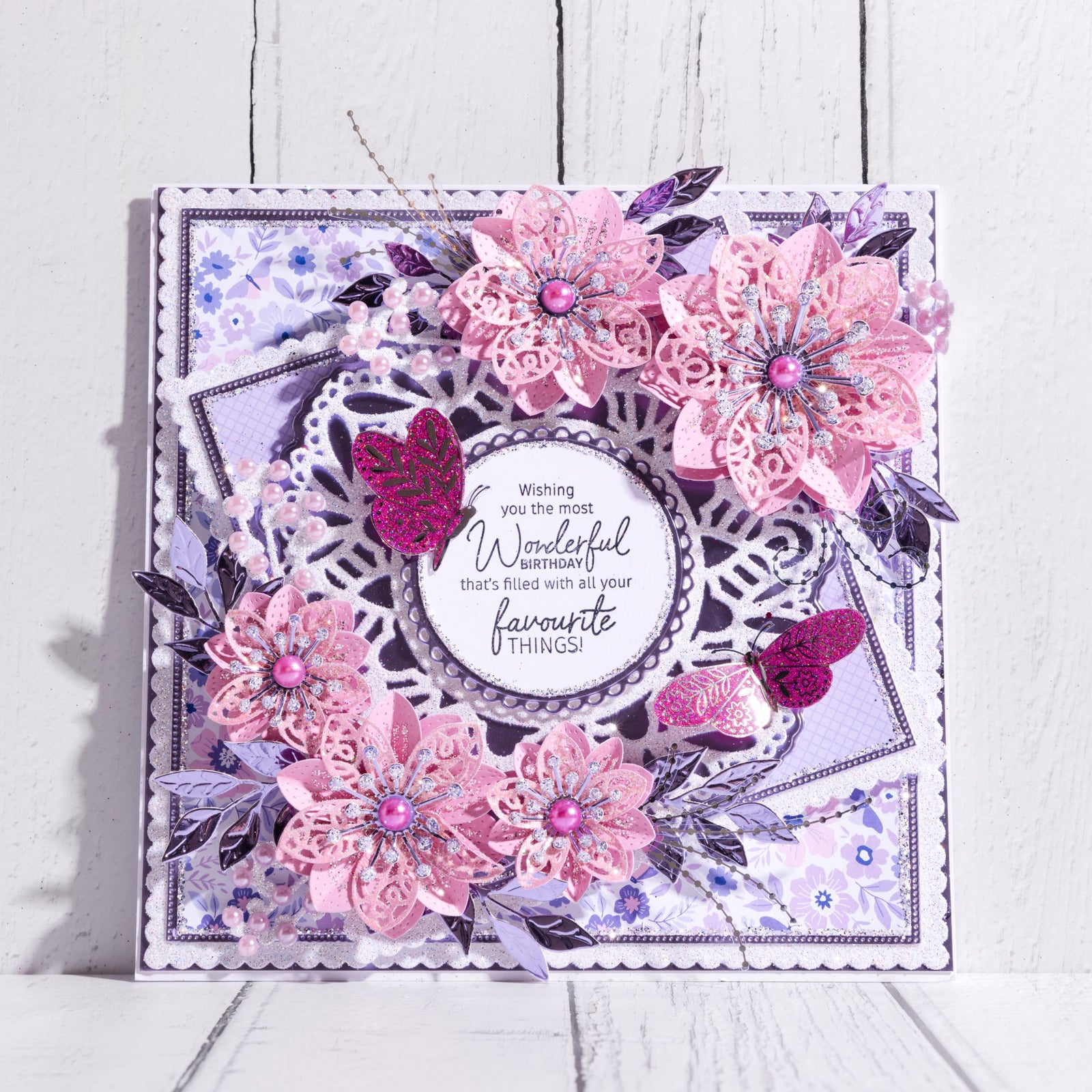 Favourite Things - Floral Frames and Flutters Collection Card Tutorial