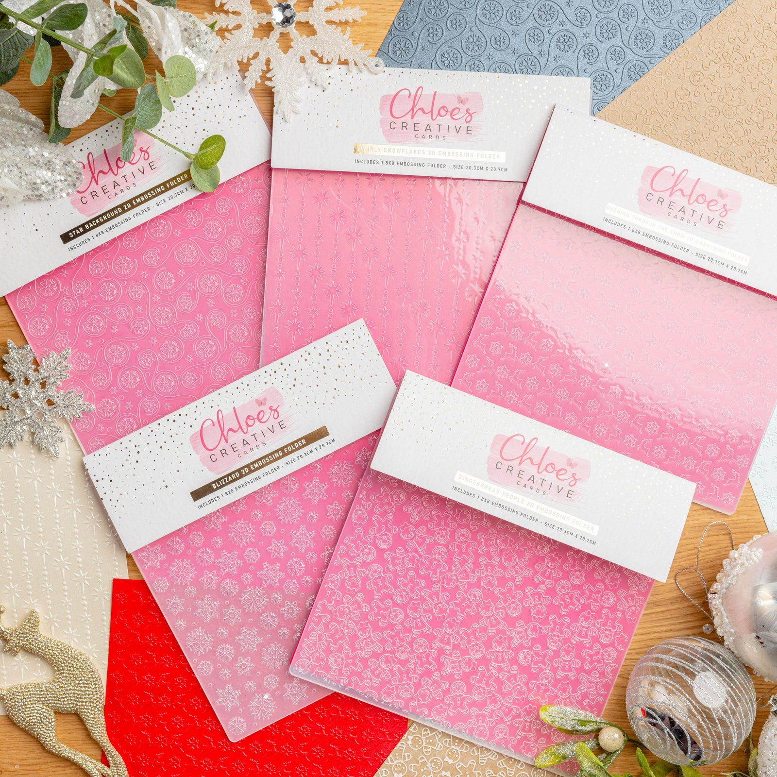 New Product Launch - 8x8" Christmas Embossing Folders