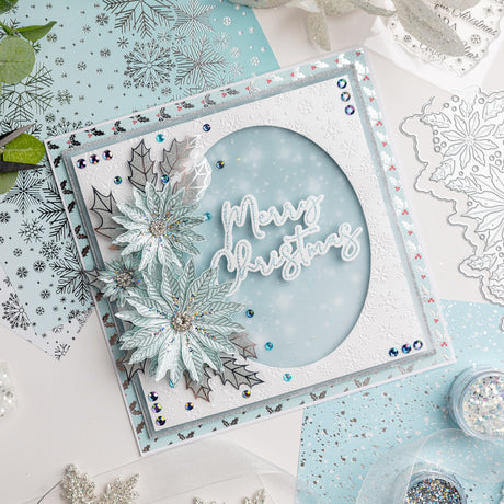 Winter Poinsettia - Winter Wonderland Collection Card Tutorial