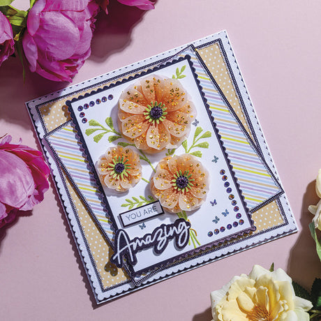 You are Amazing - Flower Builder Collection Card Tutorial