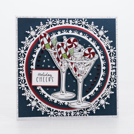 Christmas Cocktail - Christmas Fashionista card tutorial