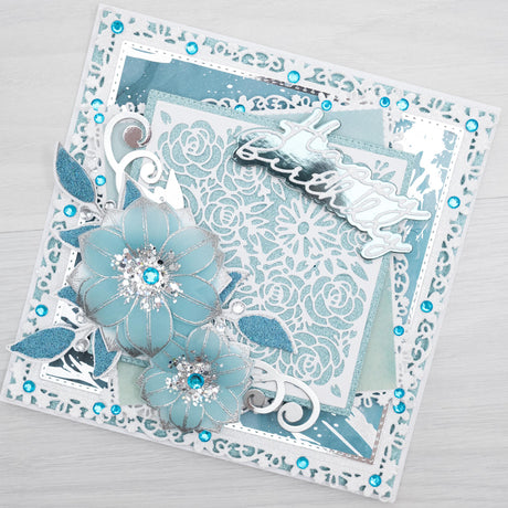 Happy Birthday - Blooming Frames and Beautiful Butterflies Card Tutorial