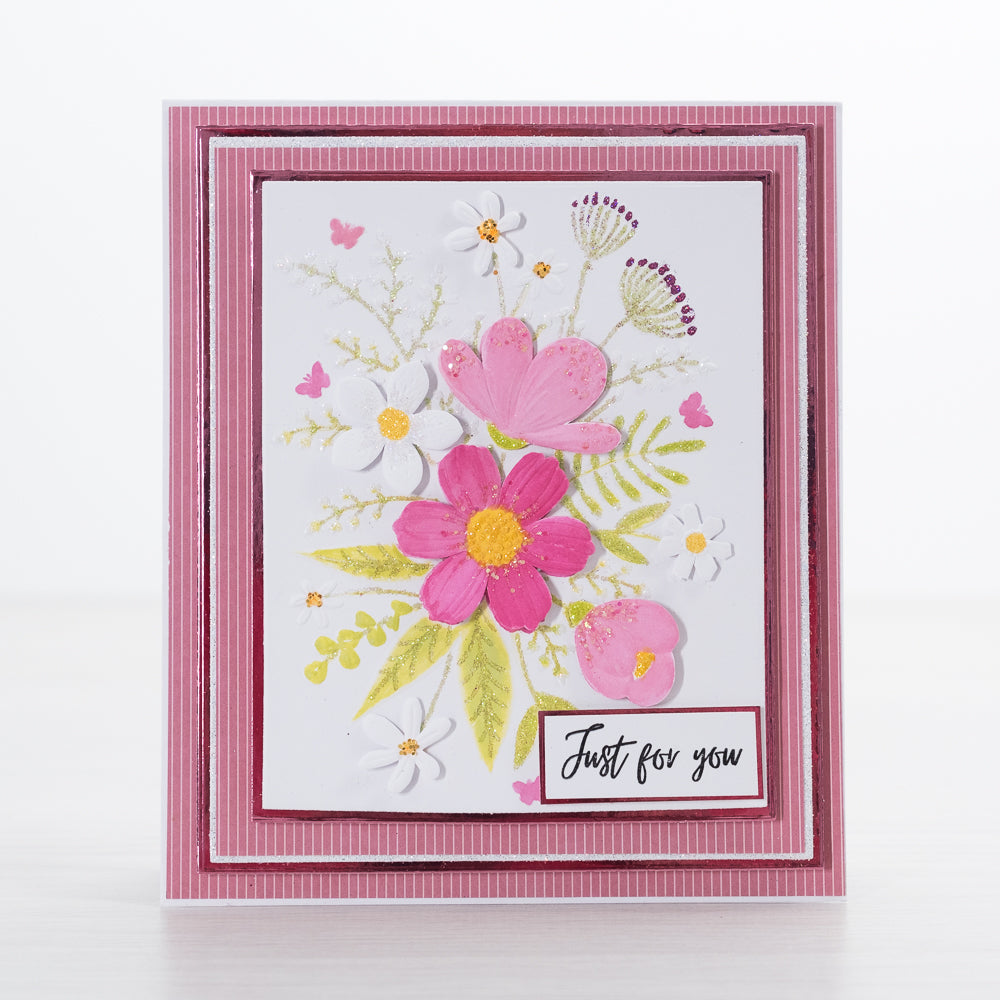 Floral Fantasy - Floral Frames and Flutters Collection Card Tutorial