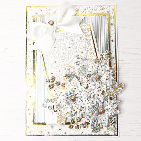 Christmas Sentiment Background Cardmaking Project by Glynis Bakewell