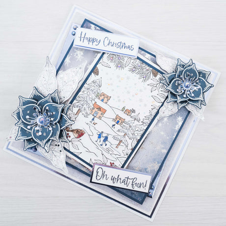 Christmas Snowscape - Frosty Christmas Card Tutorial