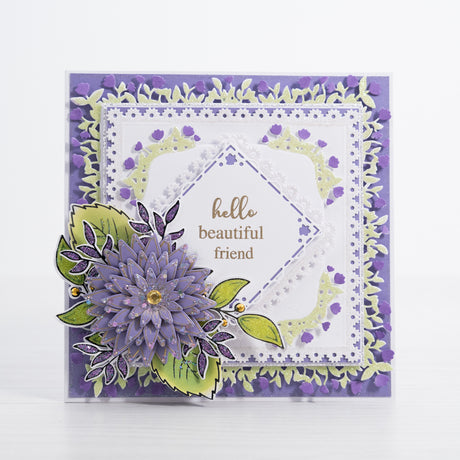 Hello - Grande Flowers card tutorial