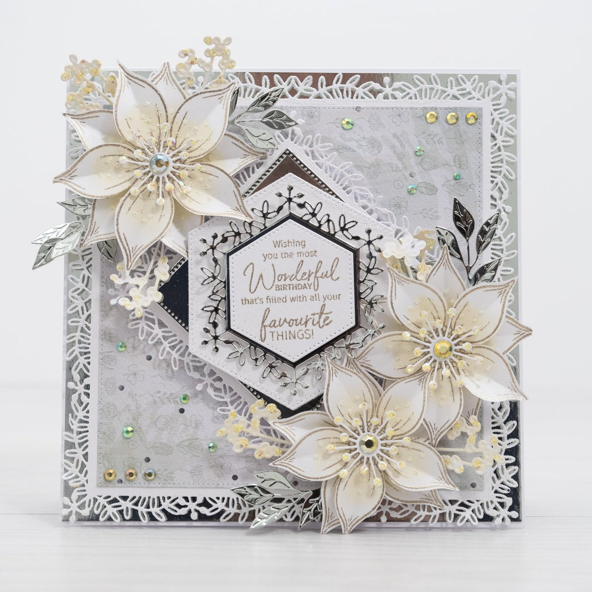 Birthday Magnolias - Leafy Lace Collection Card Tutorial – Chloes ...