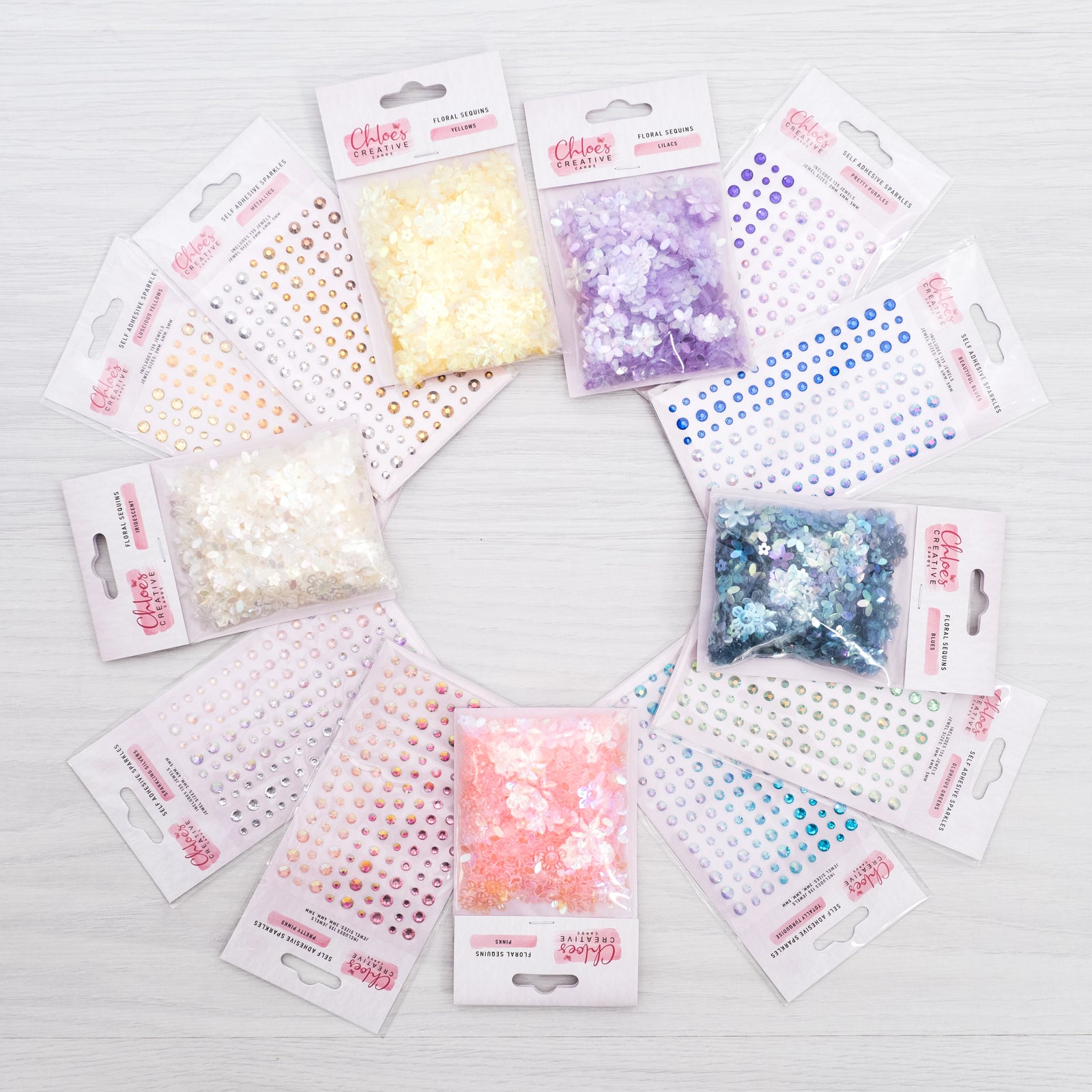 NEW PRODUCT LAUNCH! Introducing the Floral Sequins and Self-Adhesive Sparkles!