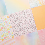 Chloe's Creative Cards Designer Printed Paper Pad (8x8) - Pastel Rainbow Delight