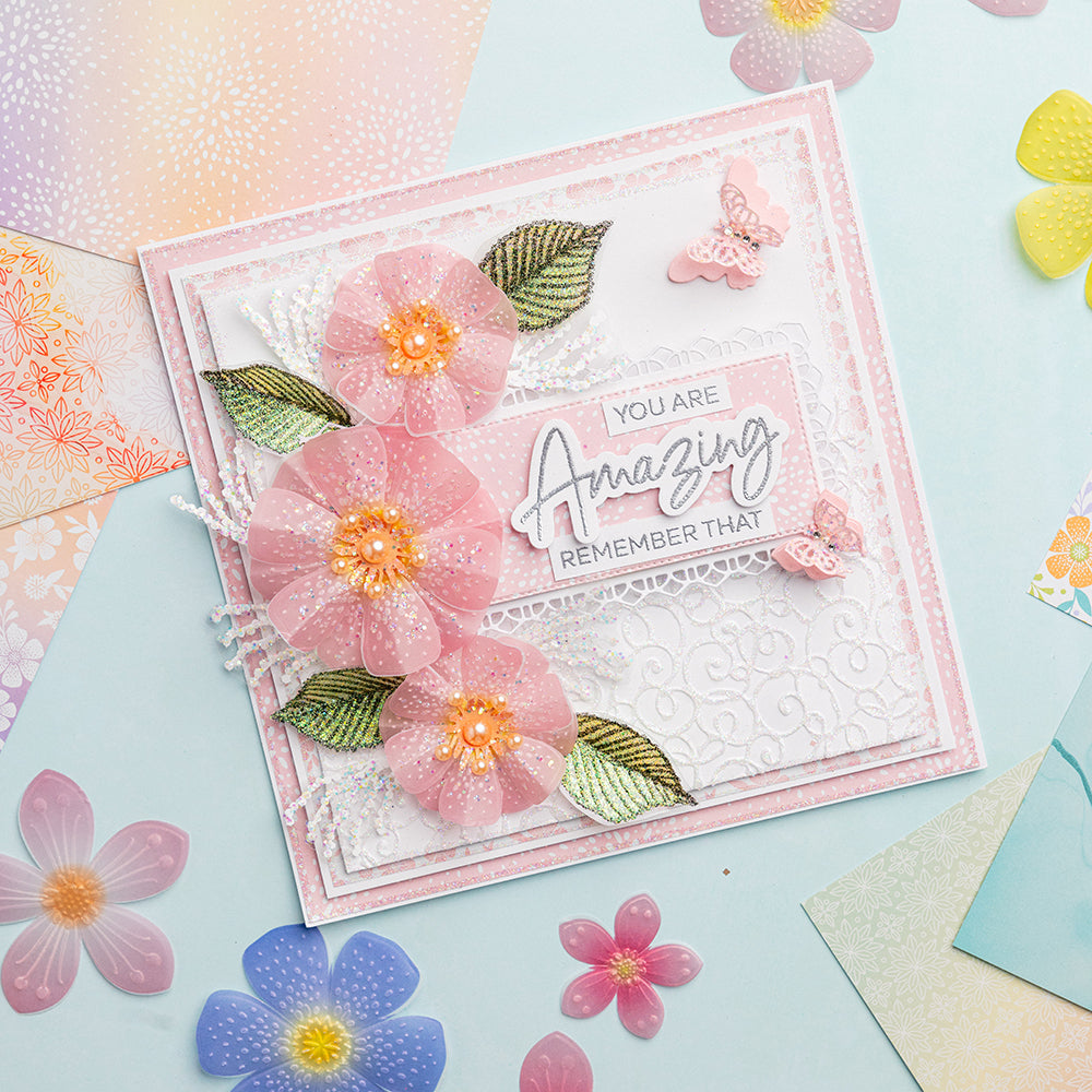 Chloe's Creative Cards 8x8 Trellis & Swirl Embossing Folders & DL Die Sets - I NEED IT ALL