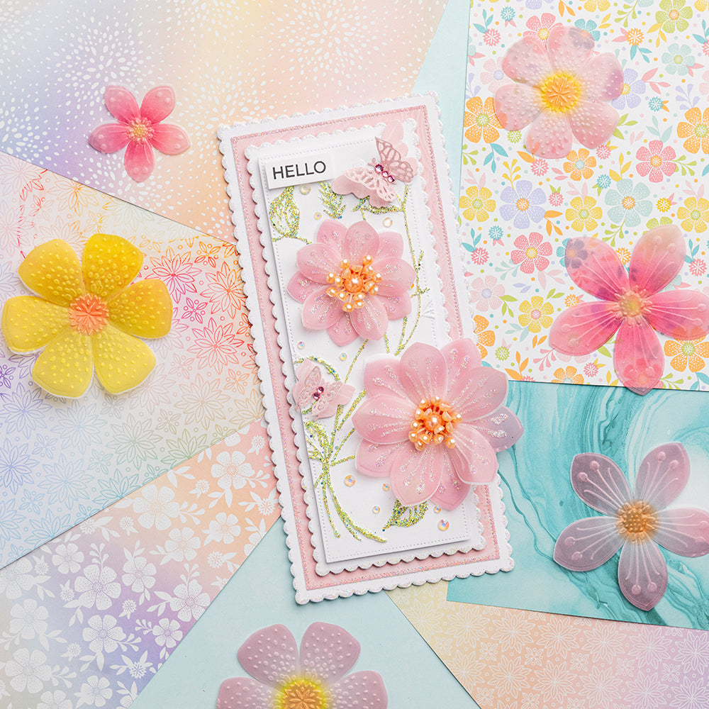 Chloe's Creative Cards 8x8 Trellis & Swirl Embossing Folders & DL Die Sets - I NEED IT ALL