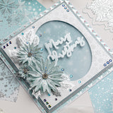 Chloe's Creative Cards Die & Stamp - Wonderland Poinsettia