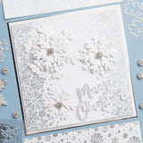 Chloe's Creative Cards Photopolymer Stamp Set (DL) - Winter Wonderland Snowflake Border