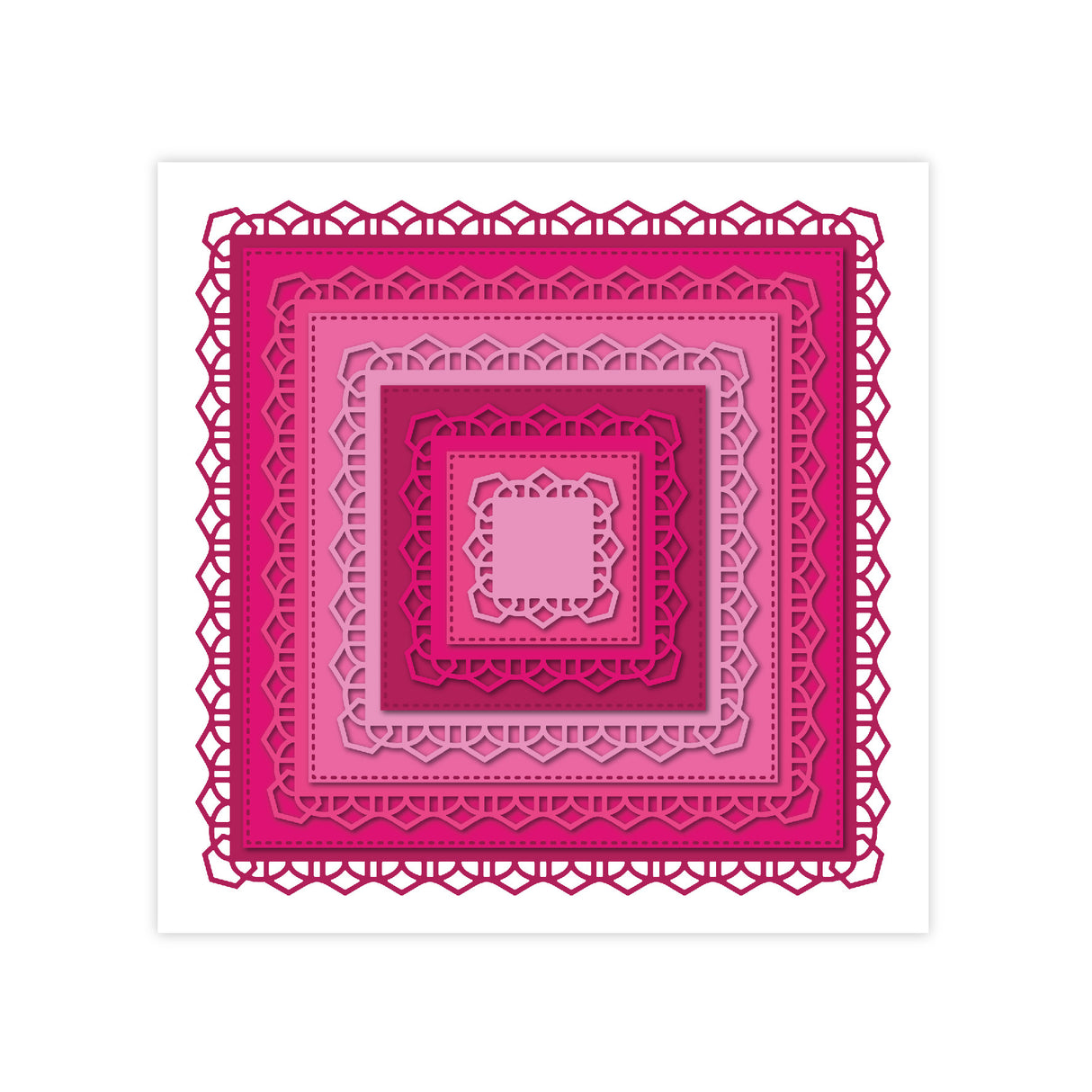 Chloes Creative Cards Metal Die Set - 6x6 Decorative Square