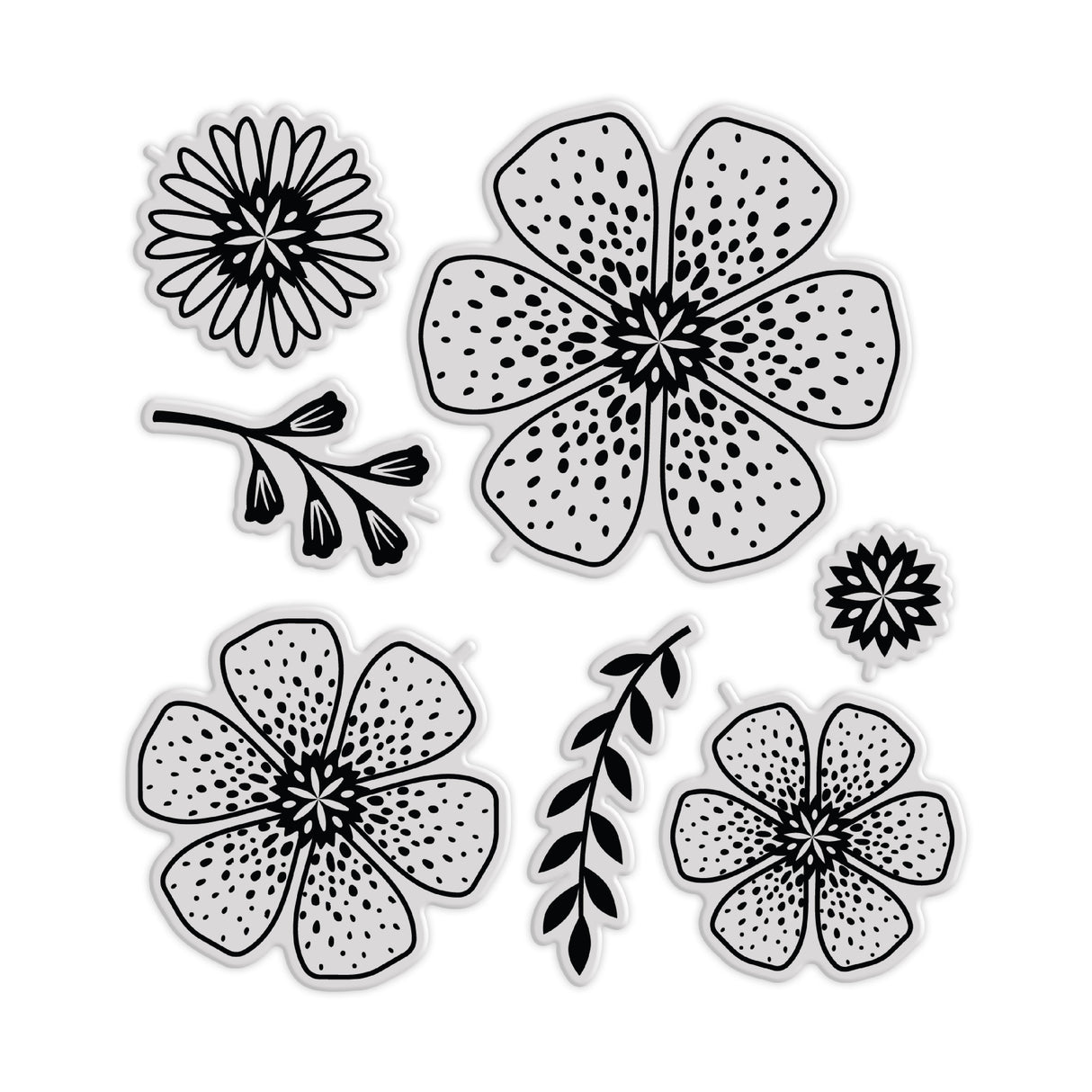 Chloe's Creative Cards 5x7 3D Embossing Folder, Stamp & Metal Die Set - Flower Bouquet