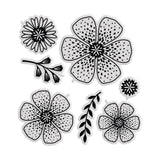 Chloe's Creative Cards 5x7 3D Embossing Folder, Stamp & Metal Die Set - Flower Bouquet