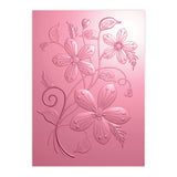 Chloe's Creative Cards 5x7 3D Embossing Folder, Stamp & Metal Die Set - Flower Swirl