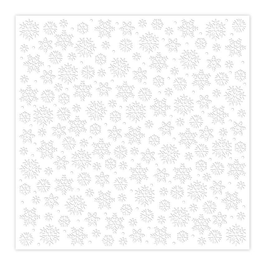 Chloe's Creative Cards - 8x8" 2D Embossing Folder - Blizzard