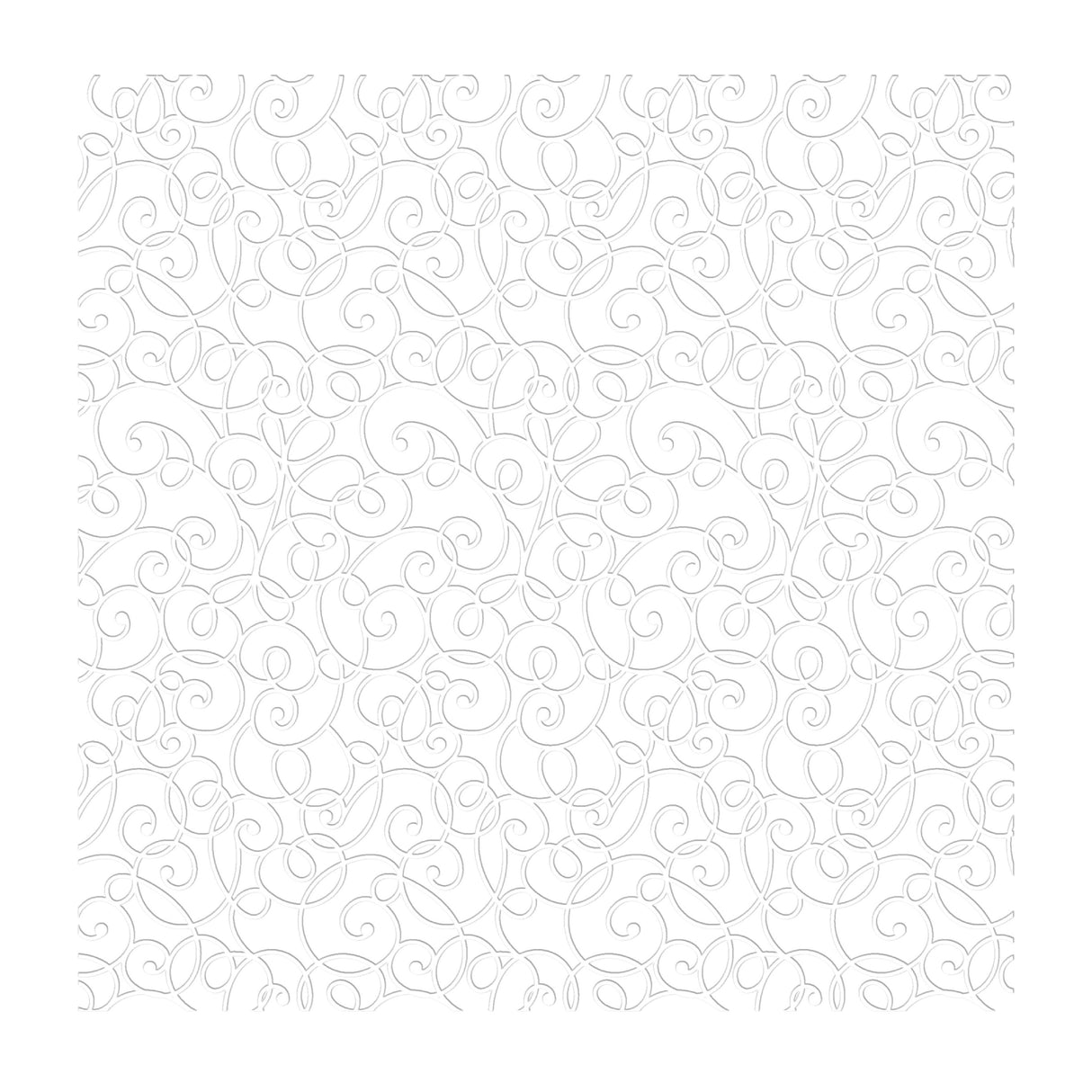 Chloe's Creative Cards -8x8 2D Embossing Folder - Pretty Swirls