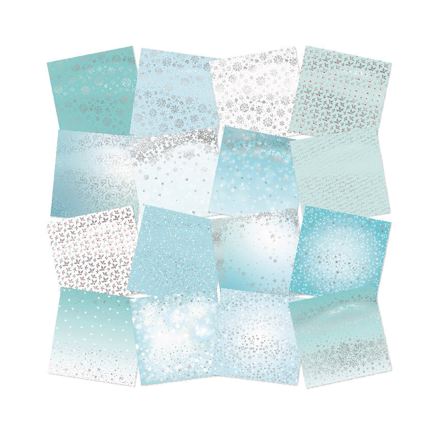 Chloe's Creative Cards Foiled Paper Pad (8 x 8) - Winter Wonderland