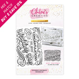 Chloes Creative Cards Photopolymer Stamp Set (A6) - Statement Sentiments Congratulations on your Wedding Day