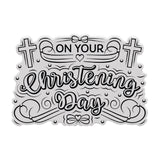 Chloes Creative Cards Photopolymer Stamp Set (A6) - Statement Sentiments Christening Day