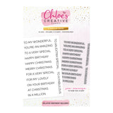 Chloes Creative Cards Photopolymer Stamp Set (A6) - Relative Sentiment Builders