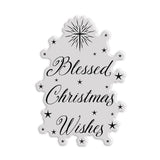 Chloe's Creative Cards Photopolymer Stamp Set (A7) - Blessed Christmas Wishes