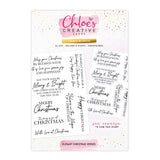 Chloes Creative Cards Photopolymer Stamp Set (A6) - Elegant Christmas Verses