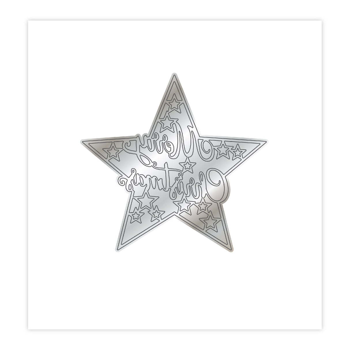 Chloes Creative Cards Metal Die Set - Merry Christmas Star