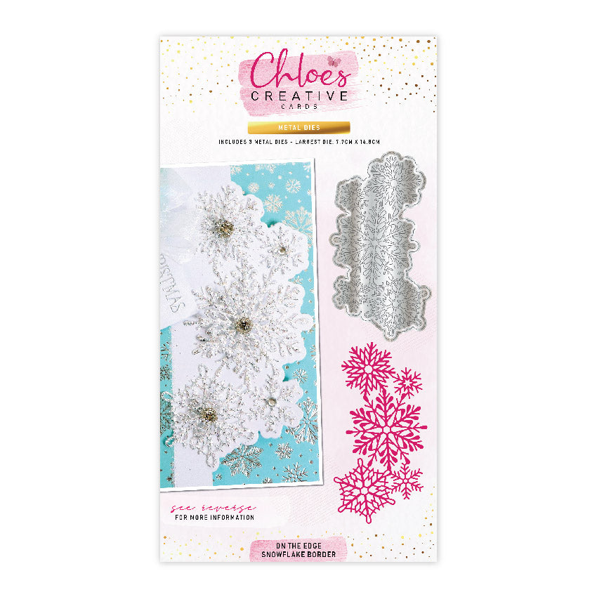 Chloe's Creative Cards Metal Die Set - On the Edge Snowflake Border