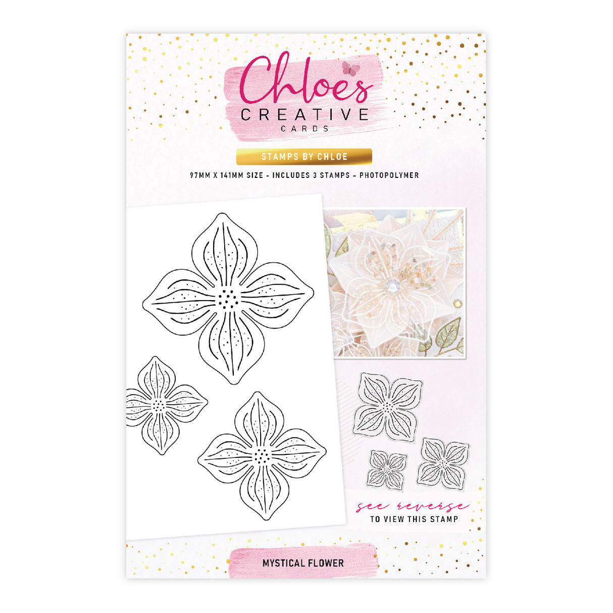 Chloes Creative Cards Photopolymer Stamp Set (A6) -  Mystical Flower