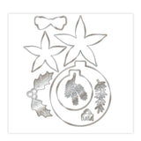 Chloes Creative Cards Die & Stamp Set - Poinsettia Bauble