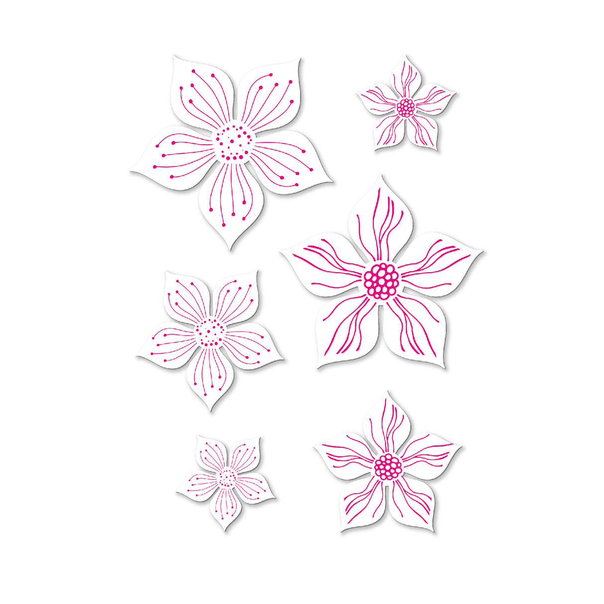 Chloes Creative Cards Die & Stamp Set - Flower Power