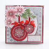 Chloes Creative Cards Die & Stamp Set - Poinsettia Bauble