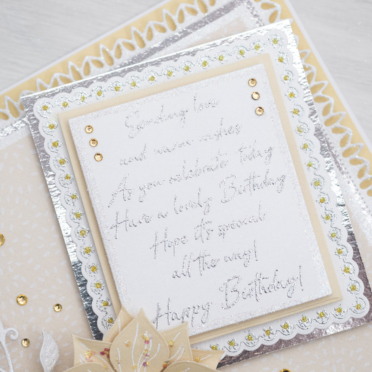 Chloes Creative Cards Die & Stamp Set - Birthday Verse & Sentiment