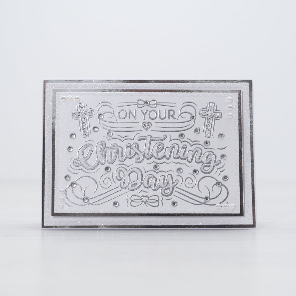 Chloes Creative Cards Photopolymer Stamp Set (A6) - Statement Sentiments Christening Day