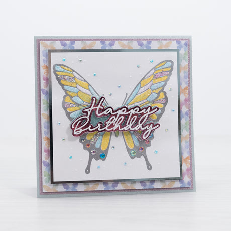 Chloes Creative Cards Die & Stamp Set - Filigree Happy Birthday