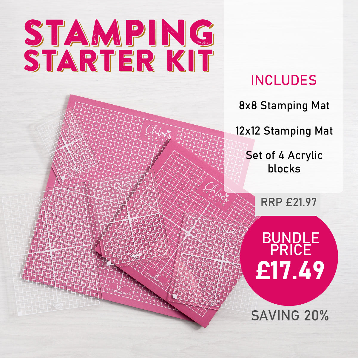 Chloes Creative Cards Stamping Starter Kit Bundle