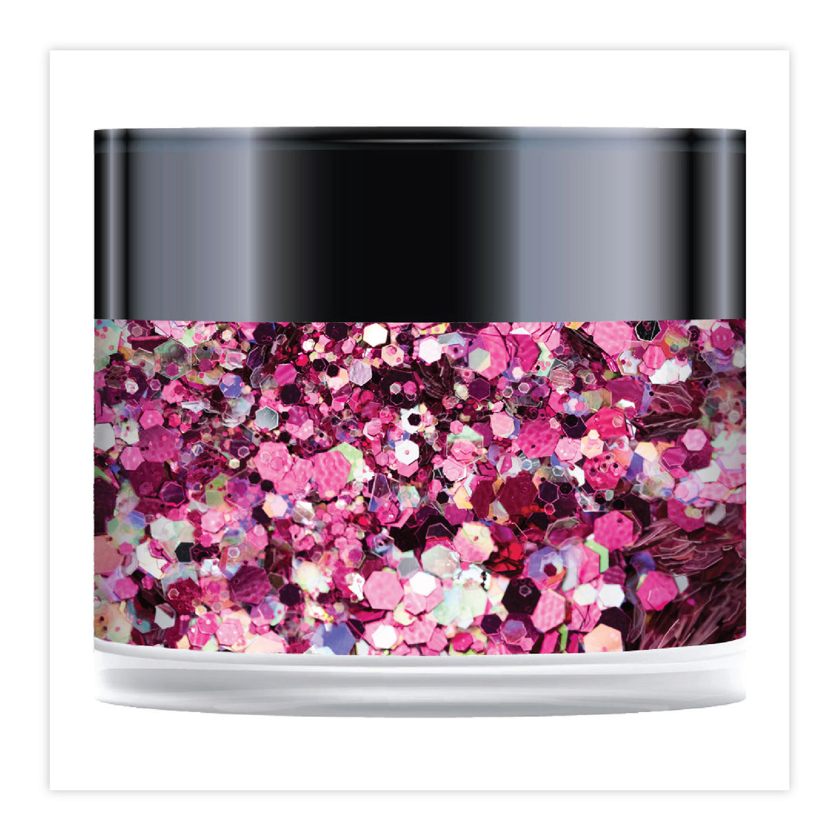 Pink Rose Sparkelicious Glitter 1/2oz Jar