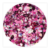 Pink Rose Sparkelicious Glitter 1/2oz Jar